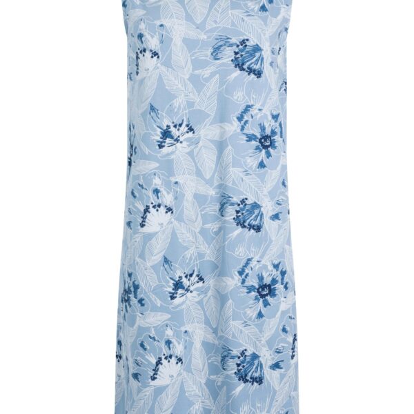 Weird Fish Adenea Organic Cotton Jersey Shift Dress Pale Denim Size 20