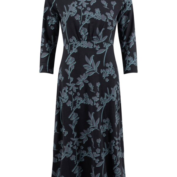 Weird Fish Felicity Printed Jersey Midi Dress Spring Lake Size 16