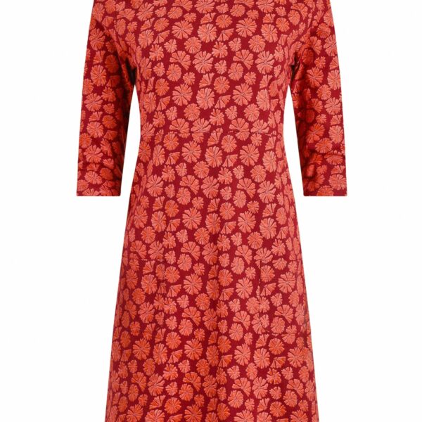 Weird Fish Starshine Printed Jersey Dress Garnet Size 16