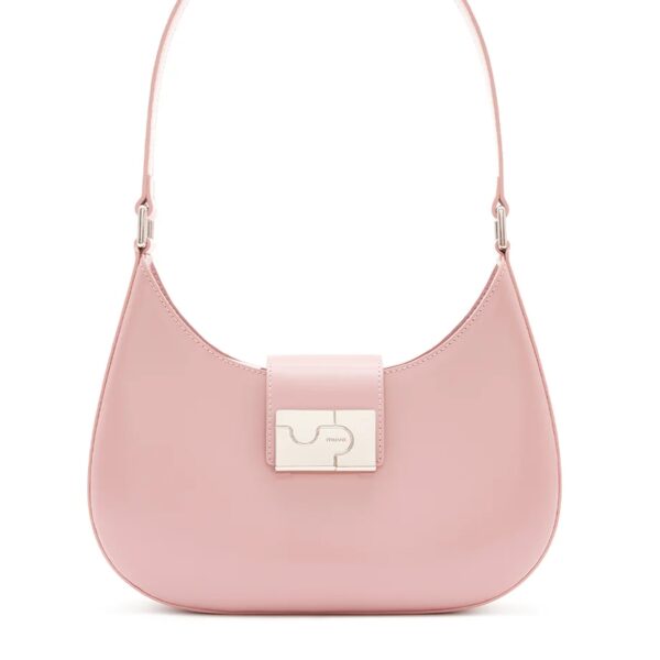 Albany Rose Pink Leather Shoulder Bag
