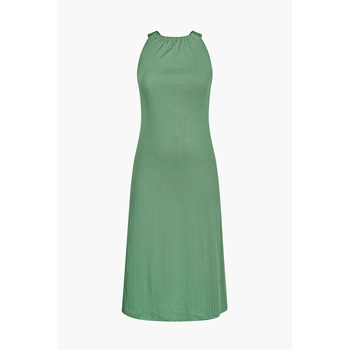 Enorsia  Halter Neck Dress with Criss-Cross Back  women's Long Dress in Green