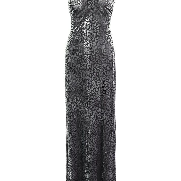 Winnie Leopard Velvet Burnout Maxi Dress