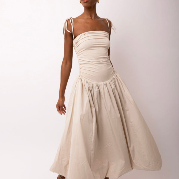 Alexa Milk Puffball Dress
