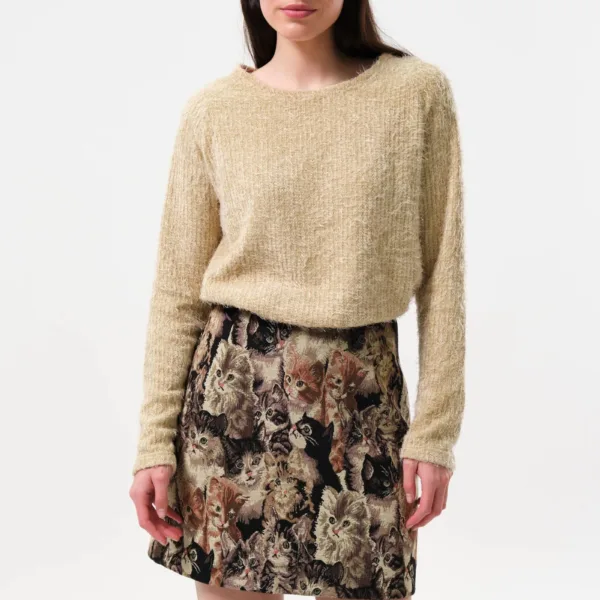 Aubin Pussy Galore Jacquard Mini Skirt