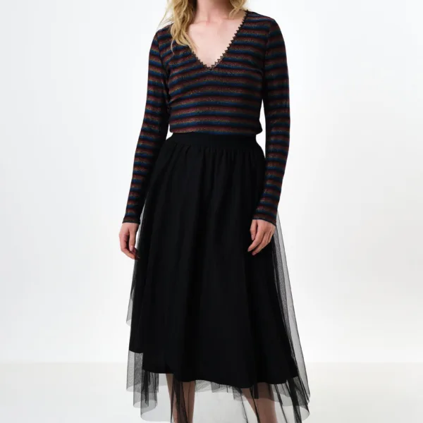 Bertin Tulle Midi Skirt