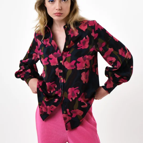 Byron Watermark Floral Print Shirt