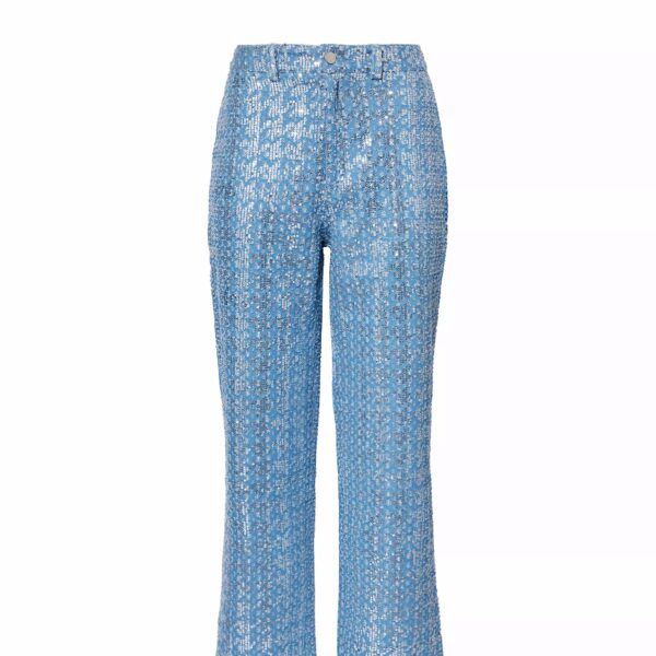 Bambi Sequin Embellished Denim Trousers