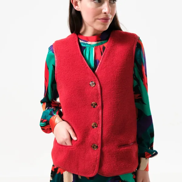 Chris Borg Waistcoat - Red