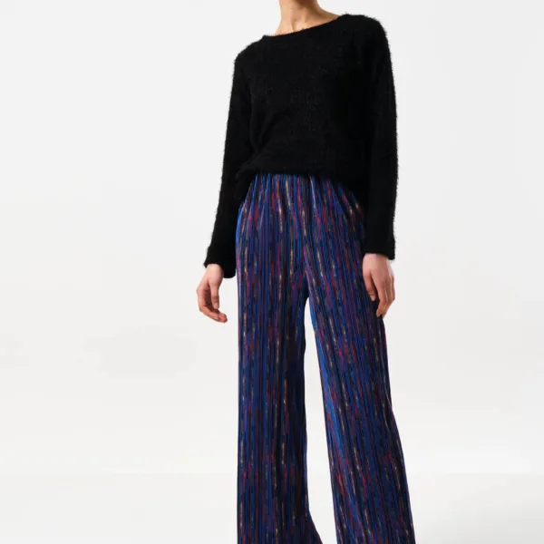 Clothide Abstract Print Pleat Trousers