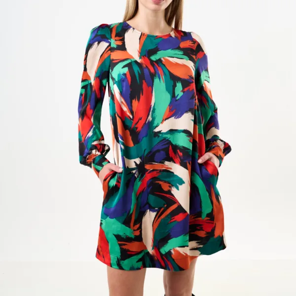 Didee Hofmann Print Long Sleeve Mini Dress