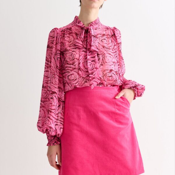 Dylan Babycord Mini Skirt - Pink