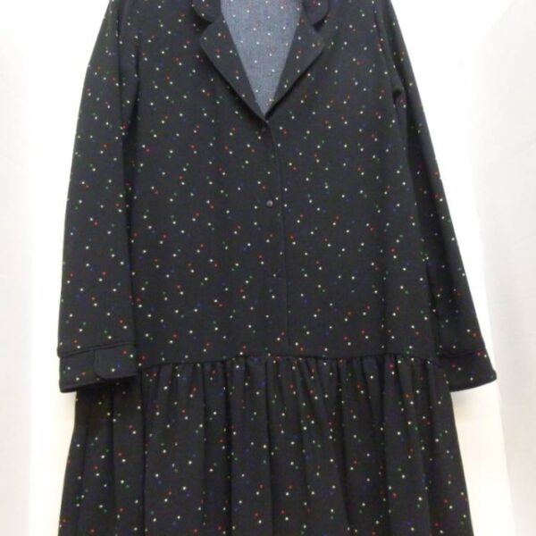 Zara Patterned Long Sleeved Dress Black Multi Size: S