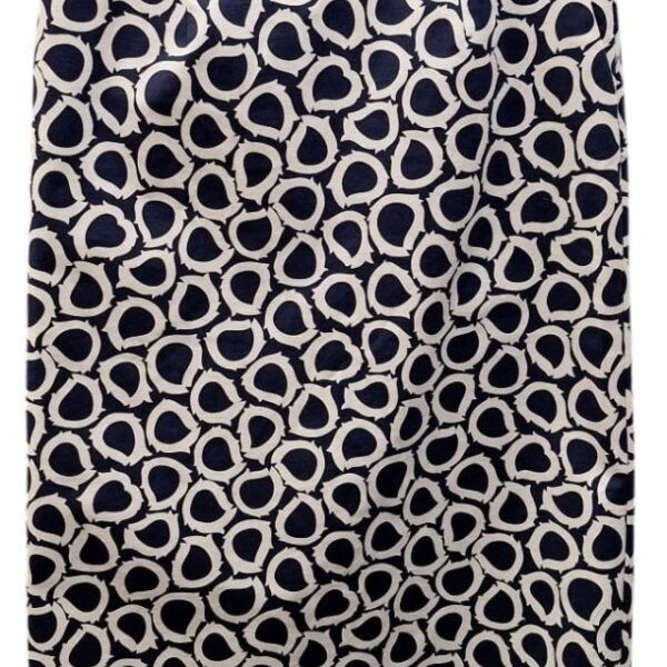 Boden Cotton Rich Skirt Navy Mix Size: 10