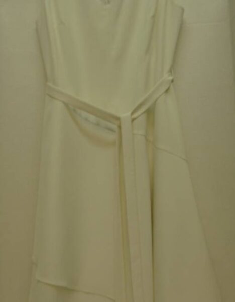 Dkny Sleeveless Occasion Dress Ivory Size: M