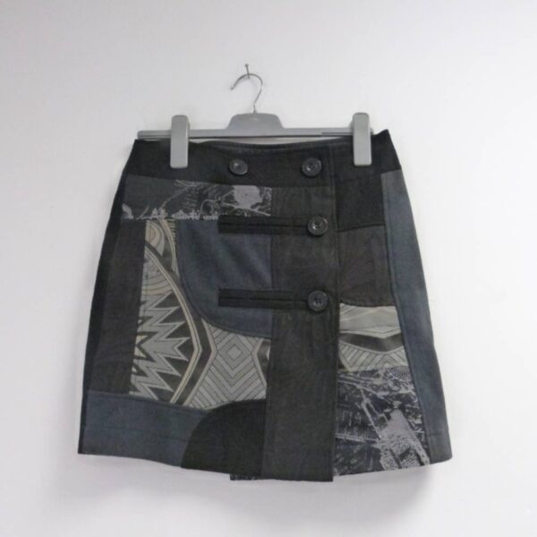 Desigual Knee Length Skirt Black Size: 20