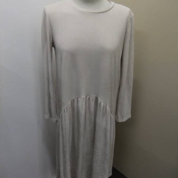 Zara Long Sleeve Dress Cream Size: 12