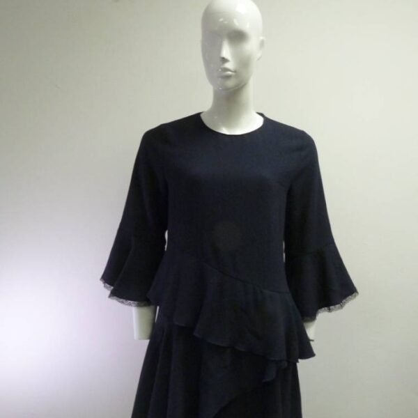 Zara Long Sleeved Dress Blue Size: M