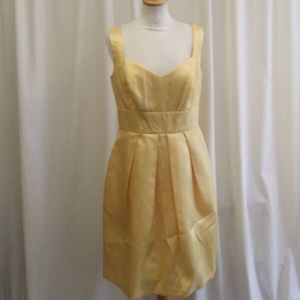 Alfred Sung 50/60s Tea Dress Sateen Twill  Sherbet Lemon  Size: 12