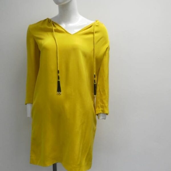 Etro Long Sleeved Dress Yello Size: 12