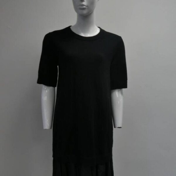 Cos Round Neck Dress Black Size: M