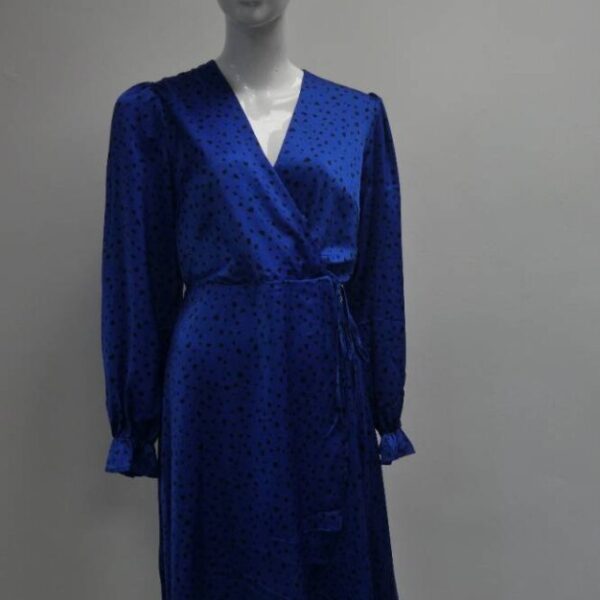 Ax Paris Long Sleeved Dress Blue Size: 12