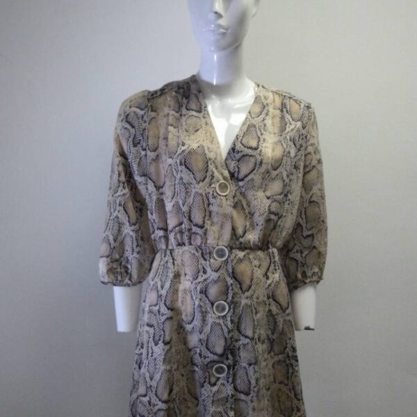 Zara Short Sleeved Dress Brown Size: M
