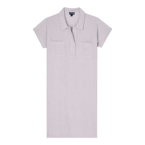 Women Terry Polo Dress Solid - Louve - Purple - Size XS - Vilebrequin