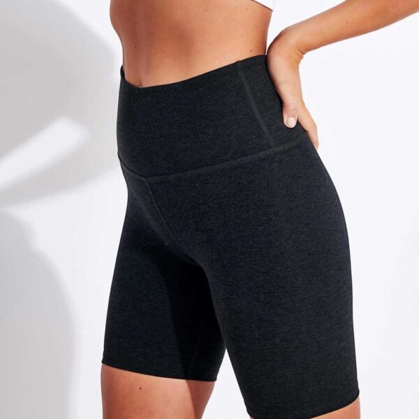 Beyond Yoga Women's Spacedye High Waisted Biker Shorts - L - Black, Black