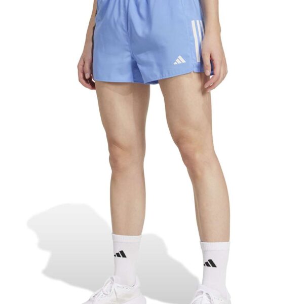 Adidas Women's Own the Run Lightweight Running Shorts - M - Blue Mix, Duck Egg,Blue Mix