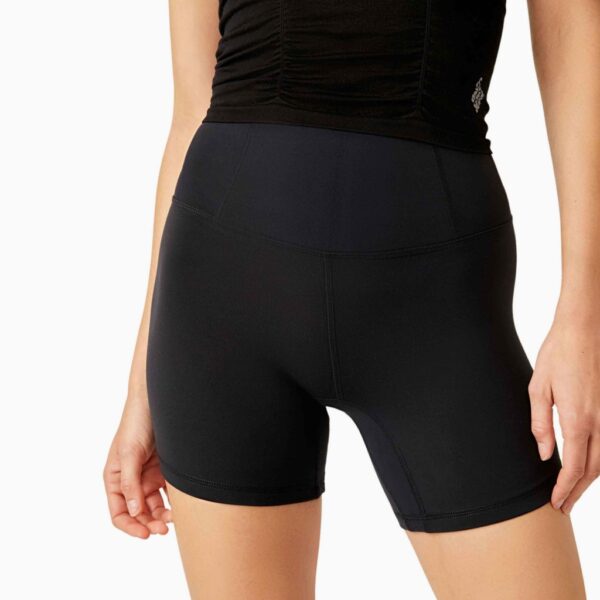 Fp Movement Women's Never Better High Waisted Bike Shorts - Black, Dark Blue,Black