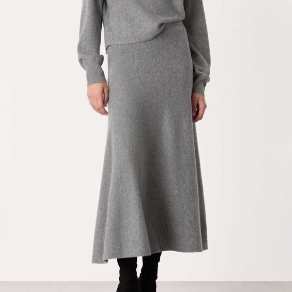 Whistles Women's Knitted Midi Skirt - XSREG - Grey, Grey