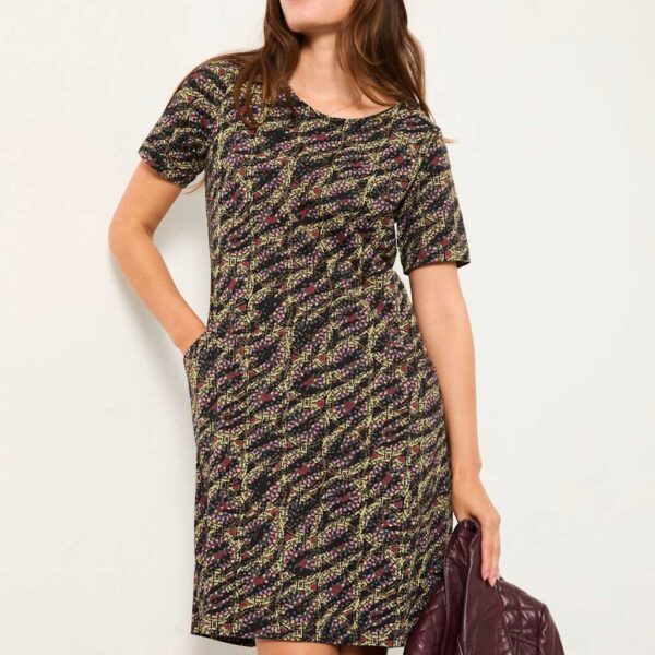 Fatface Women's Cotton Rich Shift Dress - 16REG - Black Mix, Black Mix