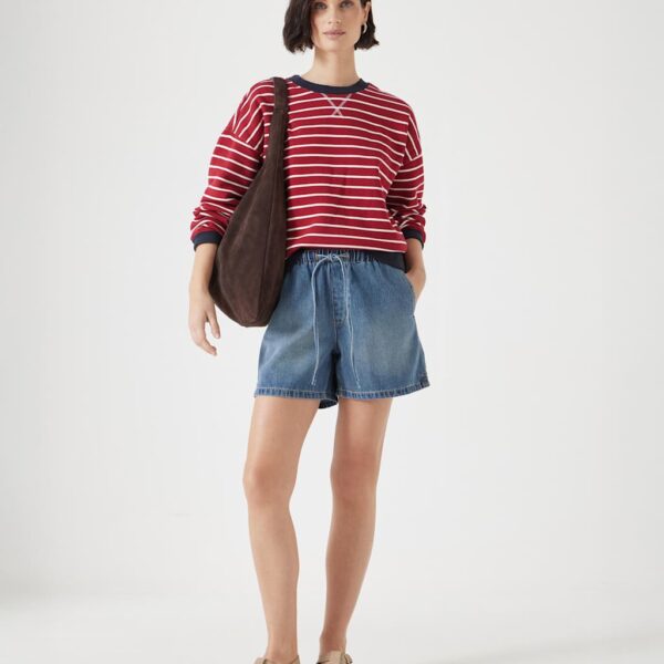 Hush Women's Cotton Rich Denim Shorts - 12REG, Denim