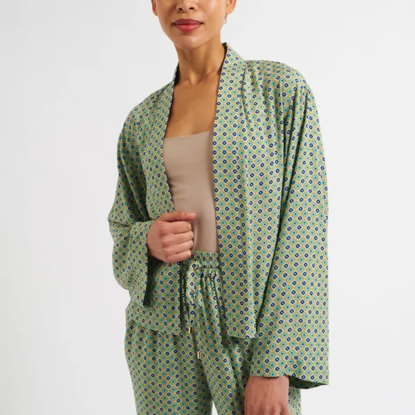 Nayah Tangiers Print Kimono Style Jacket