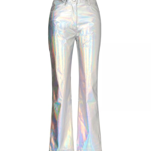 Space Neon Silver Metallic Trousers