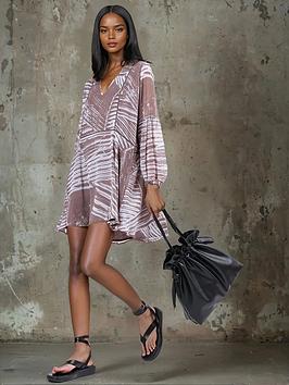 Religion Ruby Short Dress In Neutral Print