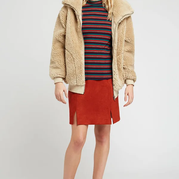 Woody Borg Oversized Bomber Jacket - Ivory