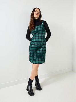 Joe Browns Trixie Check Pinafore - Green