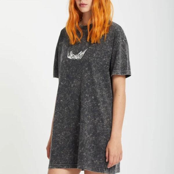 Volcom - Fa Alix Tee Vintage Black - Dress - black - M - 100% Cotton,Jersey