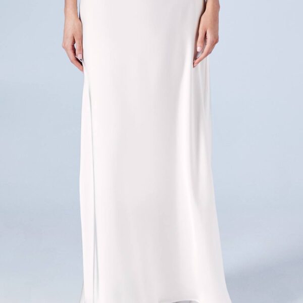 Satin Bridal Skirt With Puddle