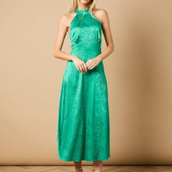 Bias Halterneck Midi Dressgreen