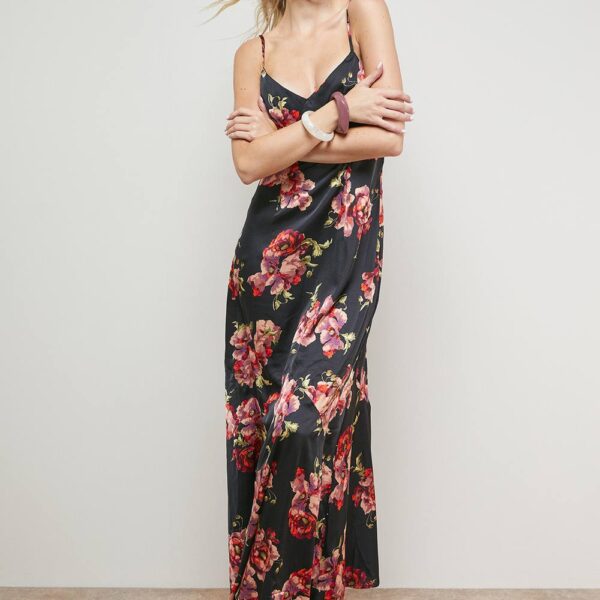 Strappy Floral Maxi Dress
