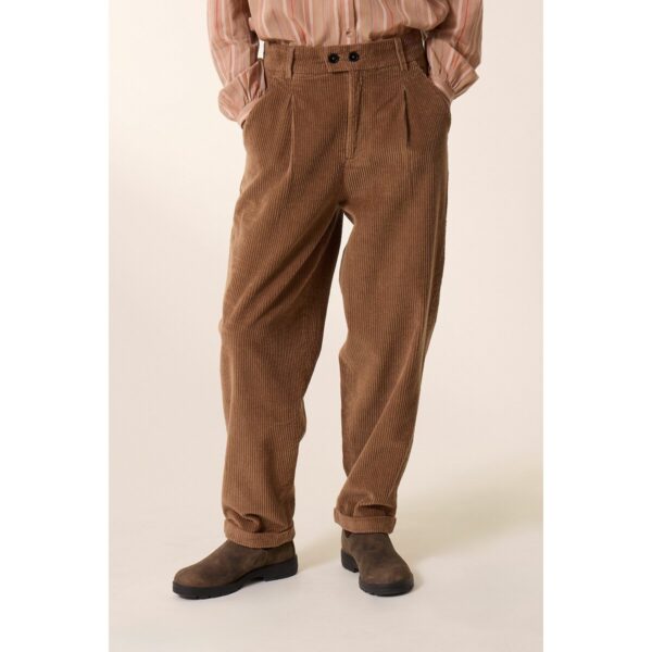 Prom Corduroy Trousers with Wide Leg