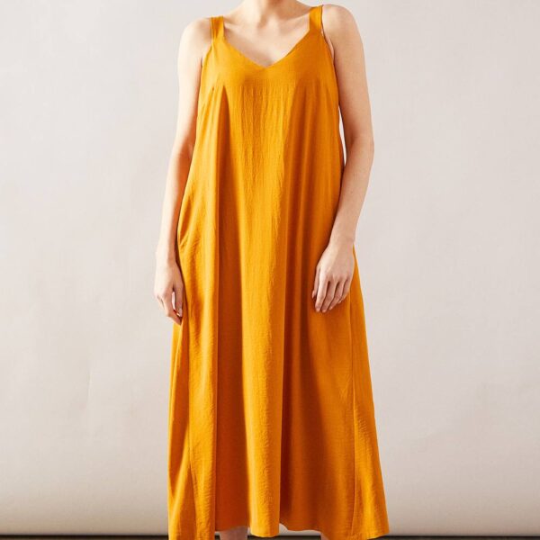 Womens Woven Cami Swing Maxi Dress