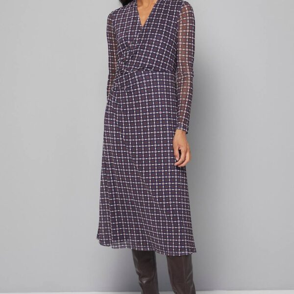 Womens Geo Mesh Dress