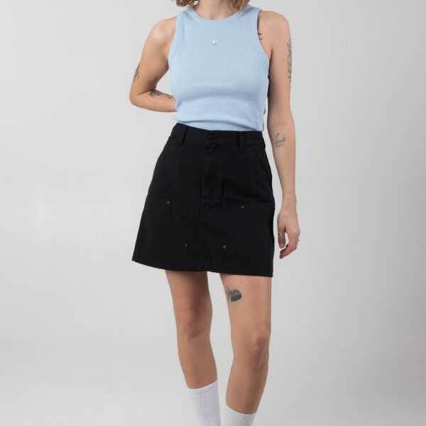 Carhartt WIP - W' Maeve Double Knee Stone Washed Black - Skirt - black - S - 100% Cotton,Canvas