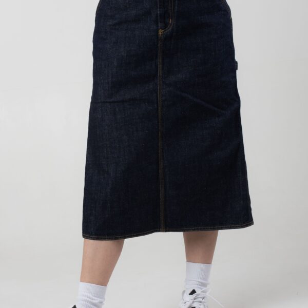 Carhartt WIP - W' Single Knee Rinsed Blue - Skirt - blue - L - 100% Cotton,Denim