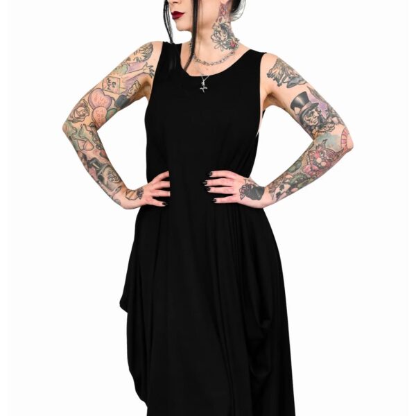 Foxblood - Dee Dee Black - Dress - black - XS/XL - 95% Rayon, 5% Elastane,Jersey