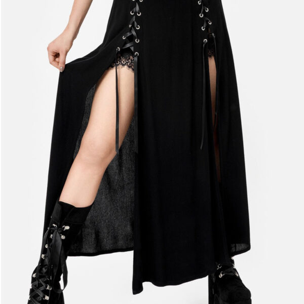 Restyle - Rhodanthe - Skirt - black - XXL - 100% Viscose,90% Nylon, 10% Elastane,Viscose