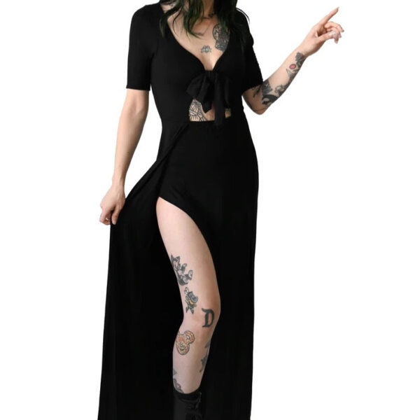 Foxblood - Marcie Maxie Black - Dress - black - XXL - 91% Modal, 9% Elastane,Jersey